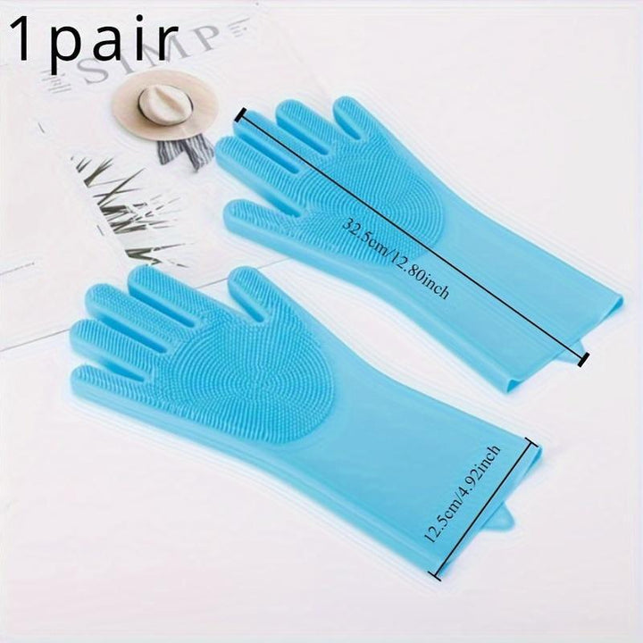 Silicone Pet Grooming Gloves | Bath brush 🐾