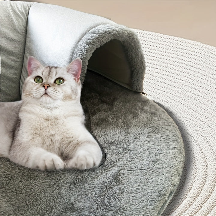 3 in 1 Cozy Tunnel Bed for Cats | Play, Sleep and Relax 🐾