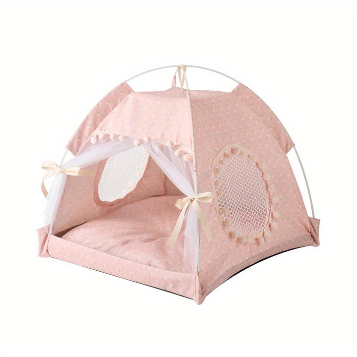 Portable Pet Tent with Breathable Cushion