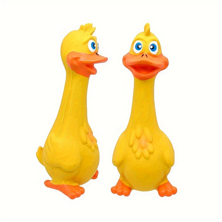 Dog chew toy with duck/chicken design. healthy