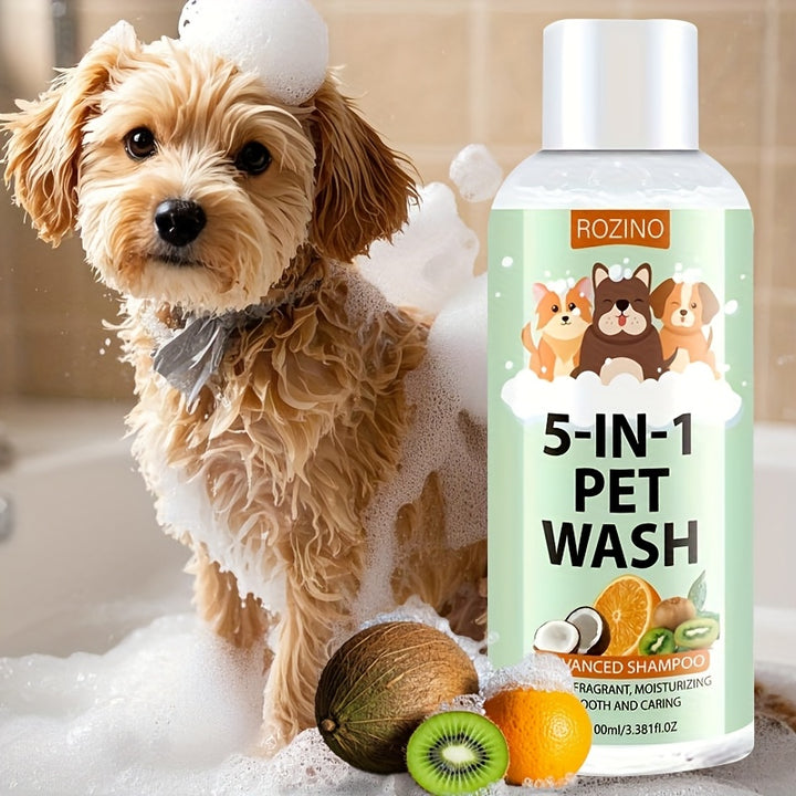 ROZINO 5 in 1 Pet Wash Shampoo and Conditioner 🐾