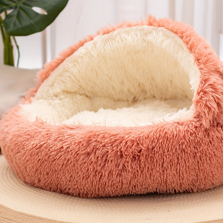 Removable plush pet bed |Cozy and warm for pets🐾