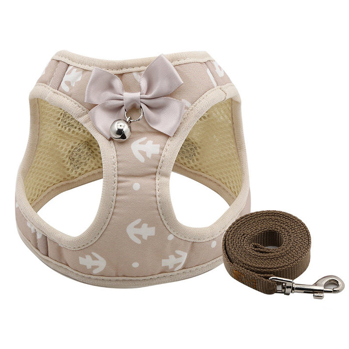 Printed collar and harness set Durable and stylish 🐾