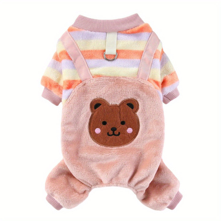 Cozy Pet Hoodie with Bear Design|Fall & Winter