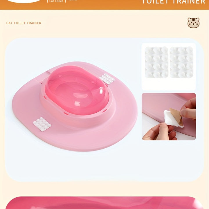 Cat Toilet Training Seat | non-slip and sandbox 🐾