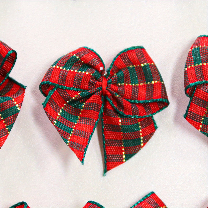 5 Pieces of Plaid Bow Hair Clips for Dogs | cute🐾