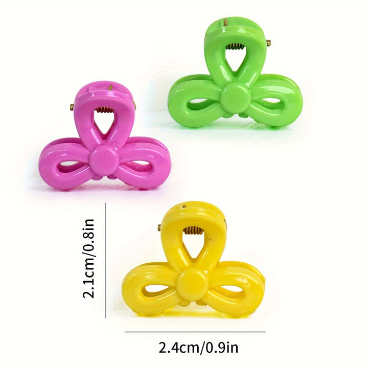 Pack of 6 Butterfly Shape Clips Grooming Clips