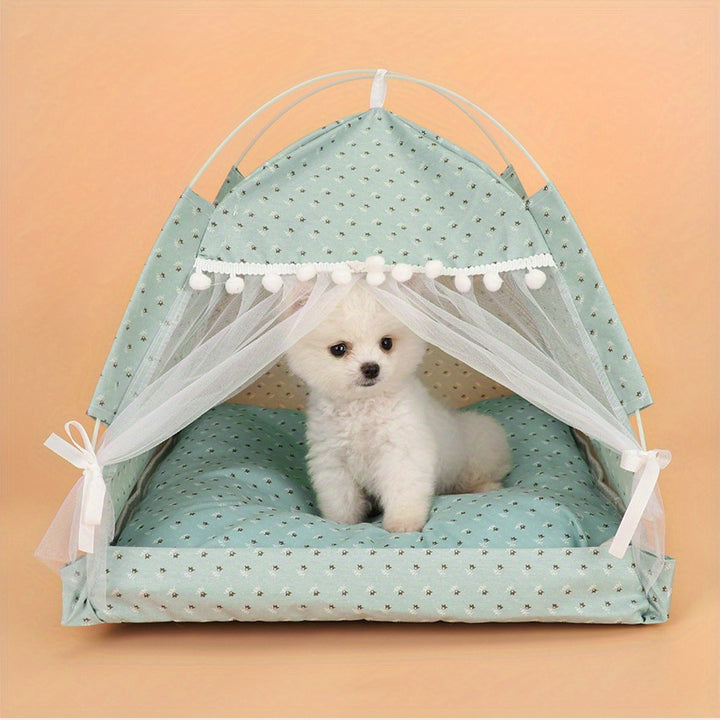 Portable Pet Tent with Breathable Cushion