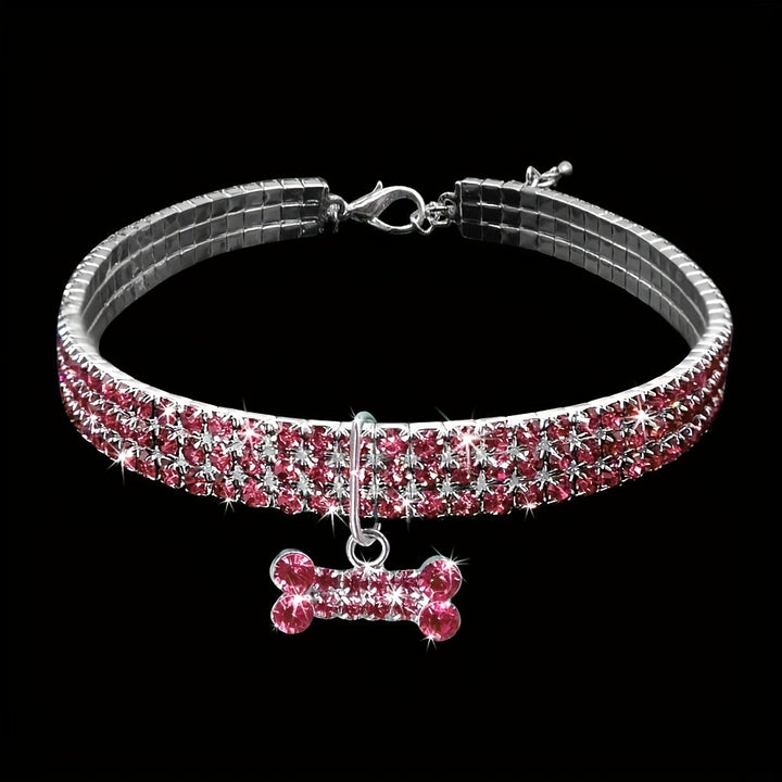 Adjustable Rhinestone Pet Dog Collar