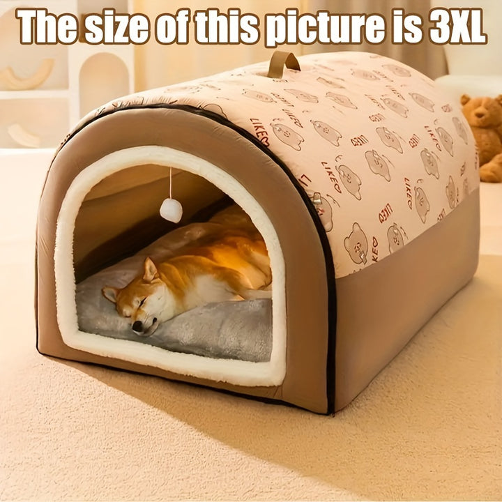 2-in-1 Pet House & Bed | Cozy, soft and portable 🐾