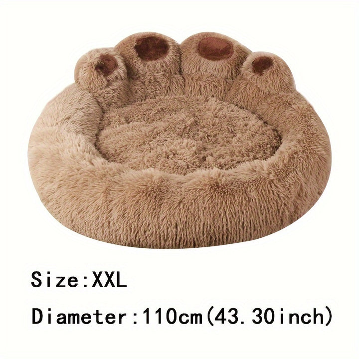 Soft Long Plush Cat kennel dog kennel winter warm pet bed Cat Bed Cat Mat Animals Sleeping Sofa Christmas Gift