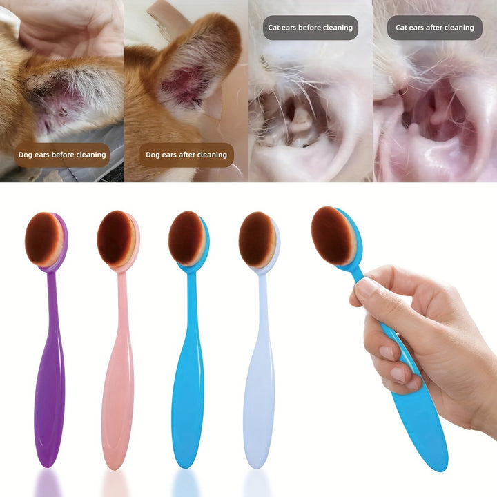 1pc Pet Ear Care Gentle Cleaning Brush -