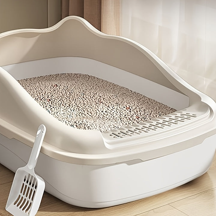 Large Semi-Enclosed Litter Box for Cats | Anti-splash 🐾