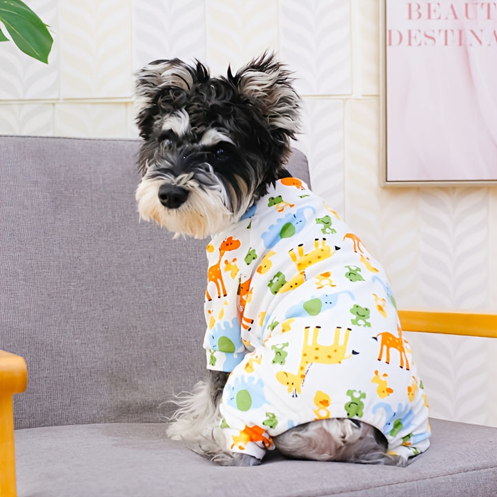 Cute print dog pajamas for small breeds 🐾