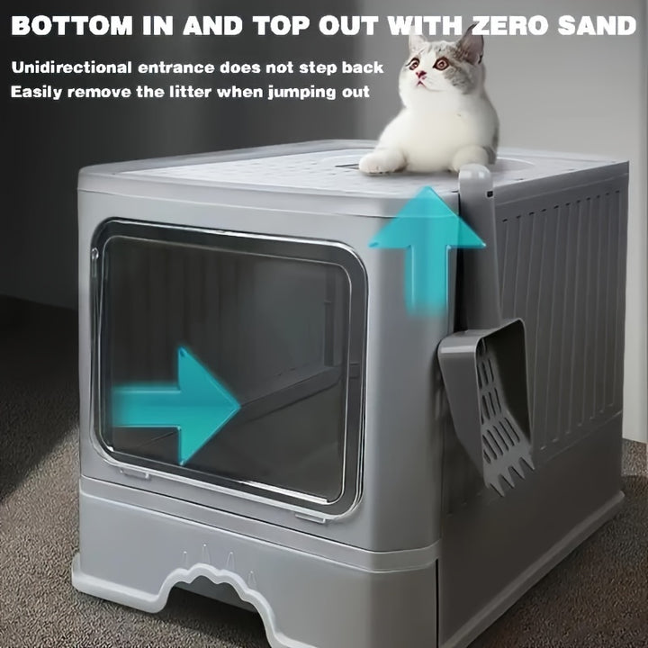 Closed cat litter box | Drawer and splash-proof design 🐾