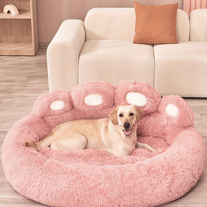 Soft Long Plush Cat kennel dog kennel winter warm pet bed Cat Bed Cat Mat Animals Sleeping Sofa Christmas Gift