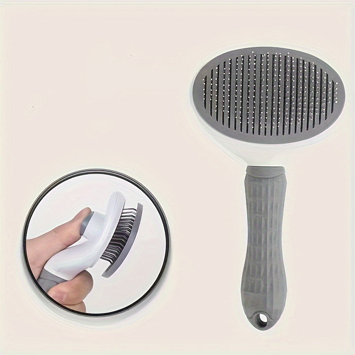 Dog and Cat Cleaning Face Comb, One-Button Hair Removal, Automatic Hair Removal, Pet Hair Removal Massage Comb, Cat and Dog Needle Comb Beauty Cleaning Brush, The Best Gift for Pets