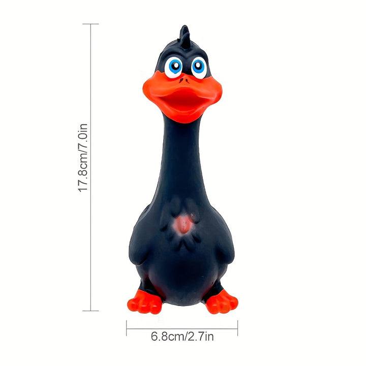 Dog chew toy with duck/chicken design. healthy