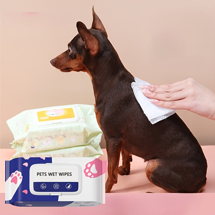 Wet wipes for eye, nose and paw care for all breeds