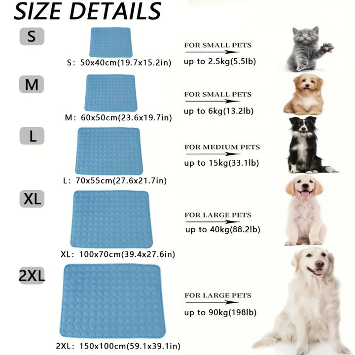 Dog Cooling Mat Cool Pet Bed Summer