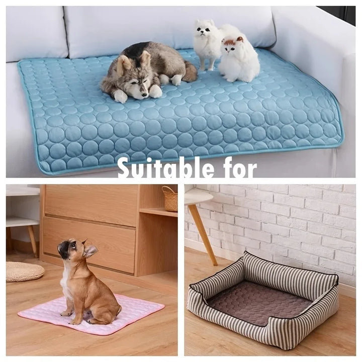 Dog Cooling Mat Cool Pet Bed Summer