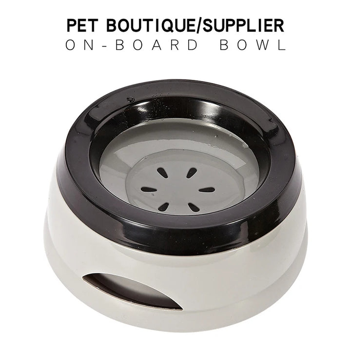 Floating, non-wetting pet dog and cat bowls