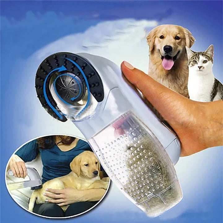 Electric suction dog and cat hair comb – Vacuum cleaner