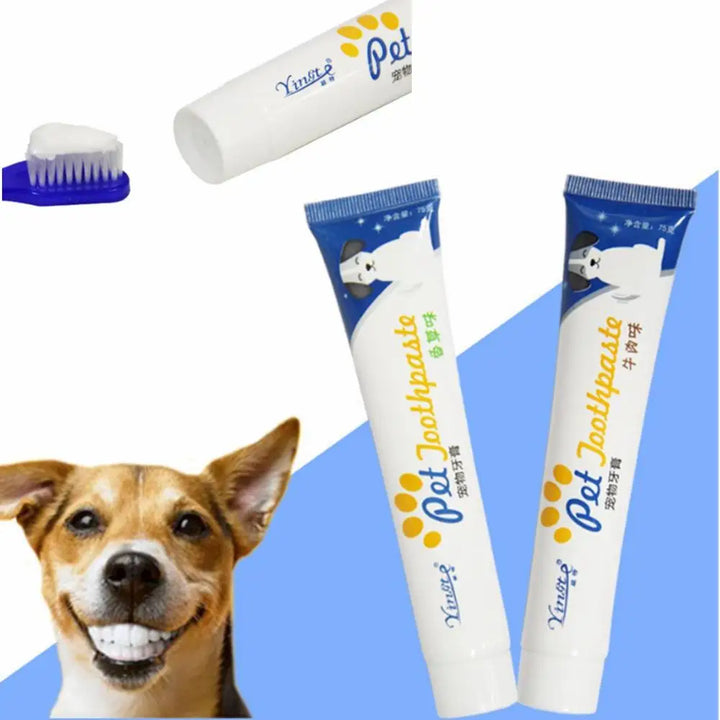 2 PCS Dog Teeth Cleaning Supplies – Toothpaste