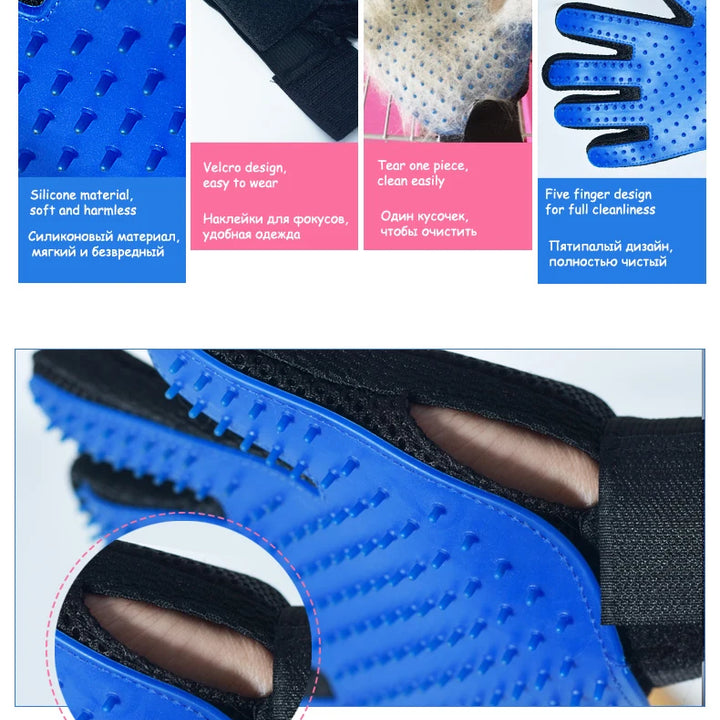 Pet Hair Glove Dog and Cat Comb Gloves