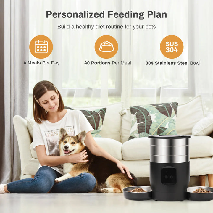 4.5L WiFi Automatic Cat Feeder – Smart Pet Food Dispenser