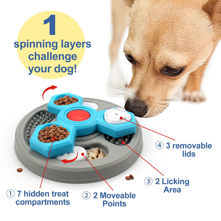 2-Tier Slow Feeder Dog Puzzle Toy – Distributor