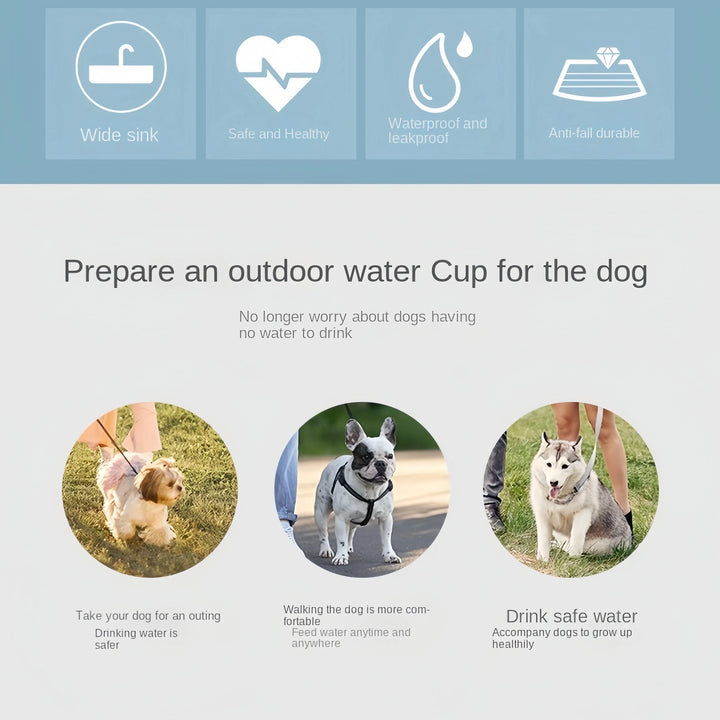 550ml Portable Dog Water Bottle – Foldable