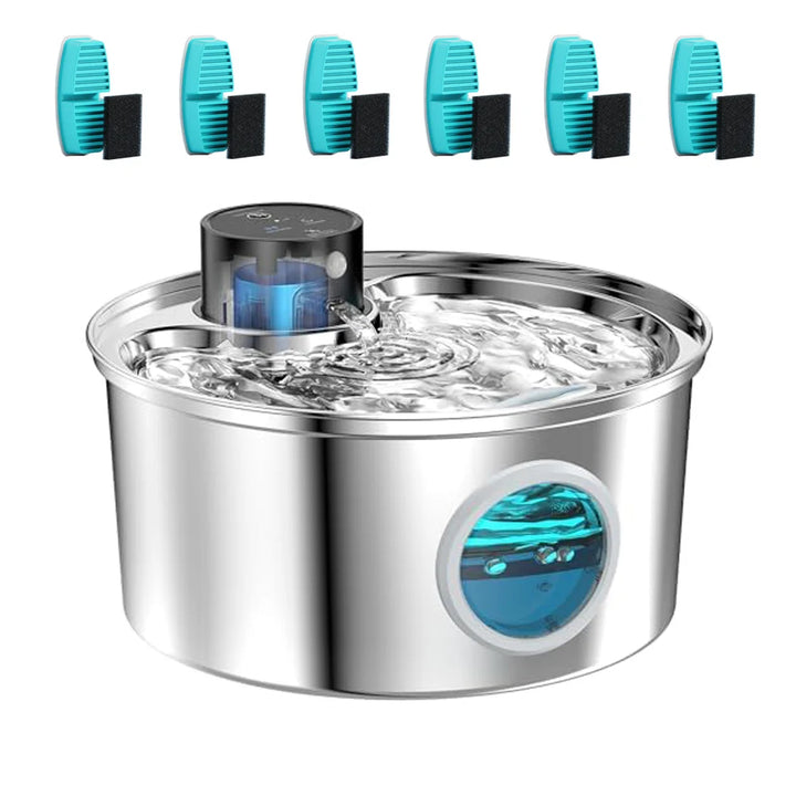 Wireless Stainless Steel Pet Water Fountain Automatic