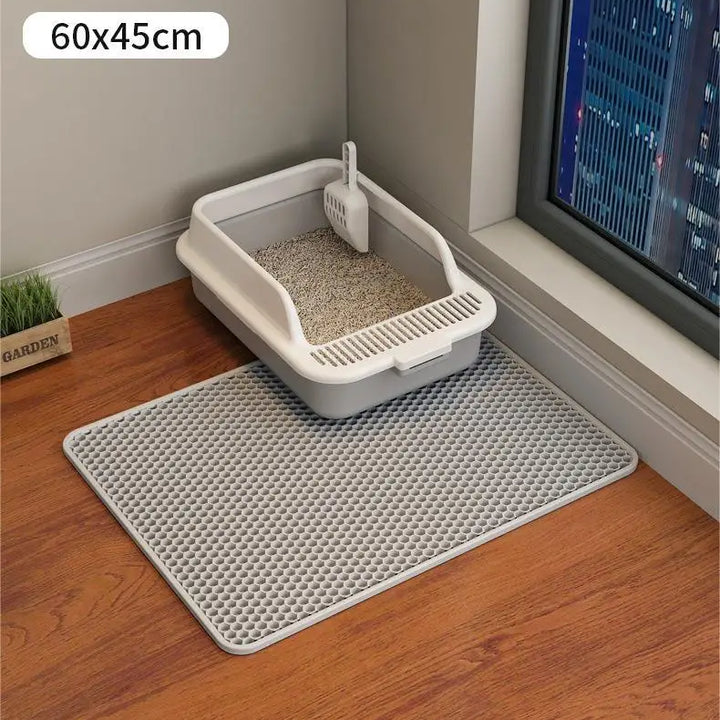 Large Size Cat Litter Mat Eva Waterproof Double Layerat Toilet Mat