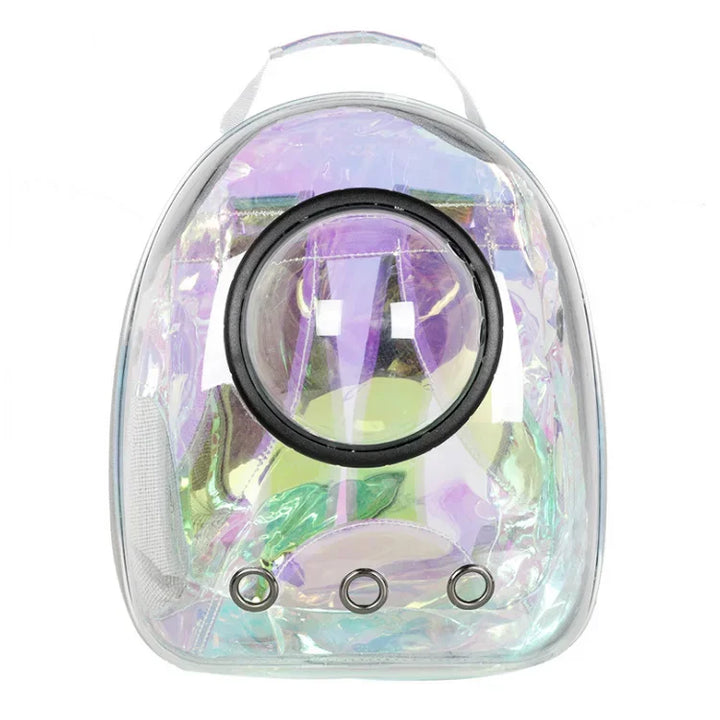 Space Capsule Style Clear Pet Backpack – Travel in Style