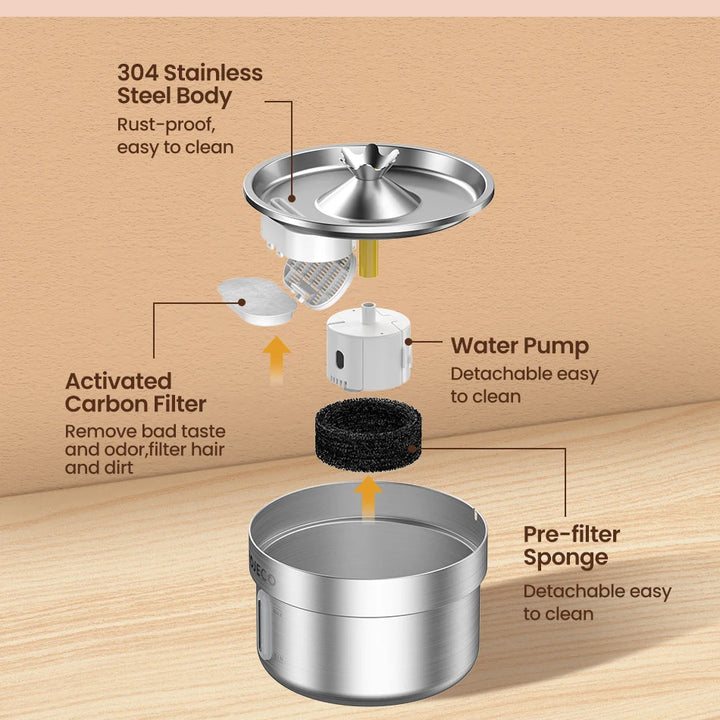 Steel water fountain Automatic water dispenser