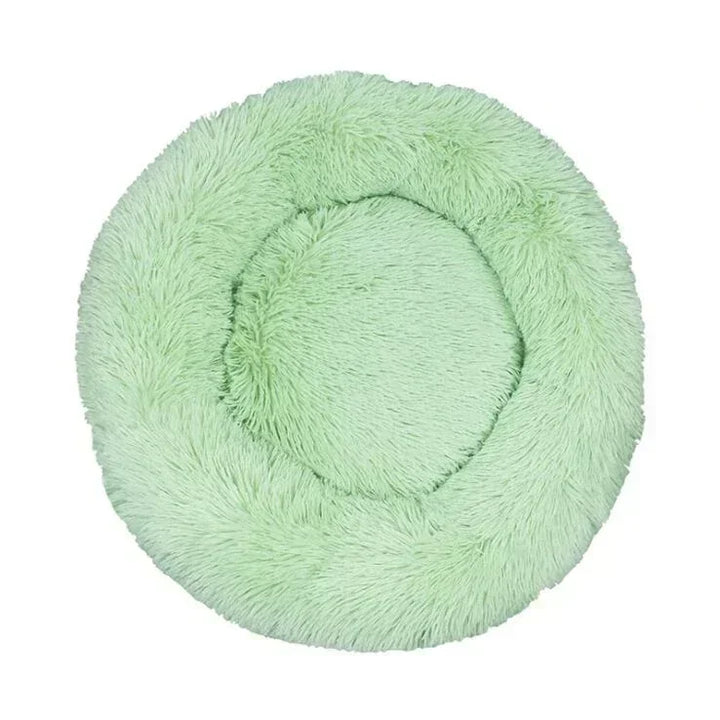 🐾 Round Plush Dog and Cat Bed – Donut Mat