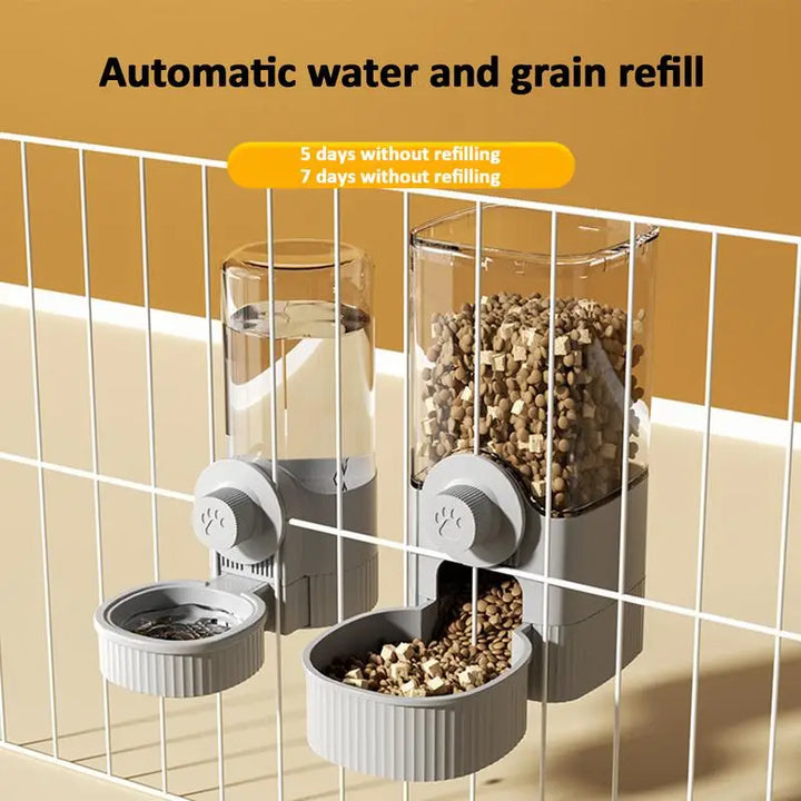 Hanging Cat Food Dispenser and Waterer – Feeder