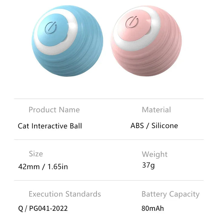 Smart Interactive Cat Ball - Electronic Rolling Toy