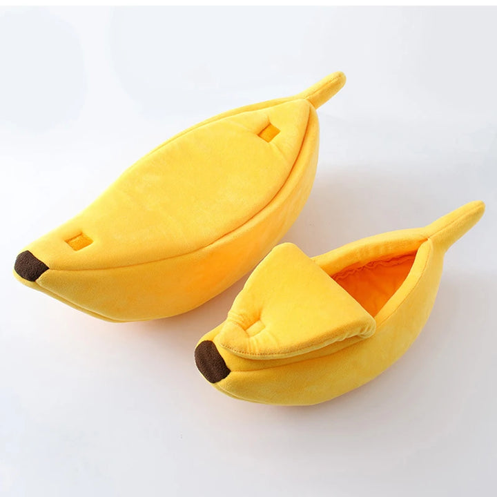 Banana Cat Bed Funny House Cute Cozy