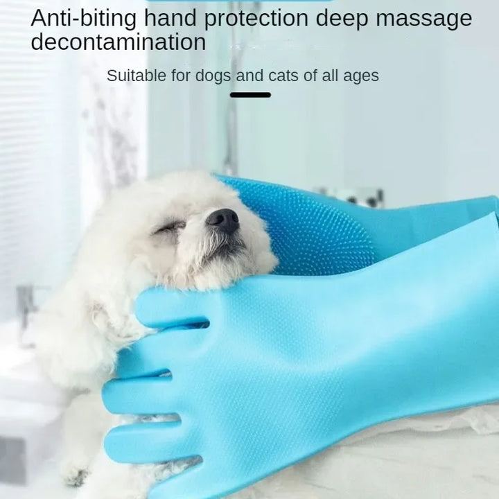 Silicone Pet Bath Gloves – 1/3 Piece Gloves