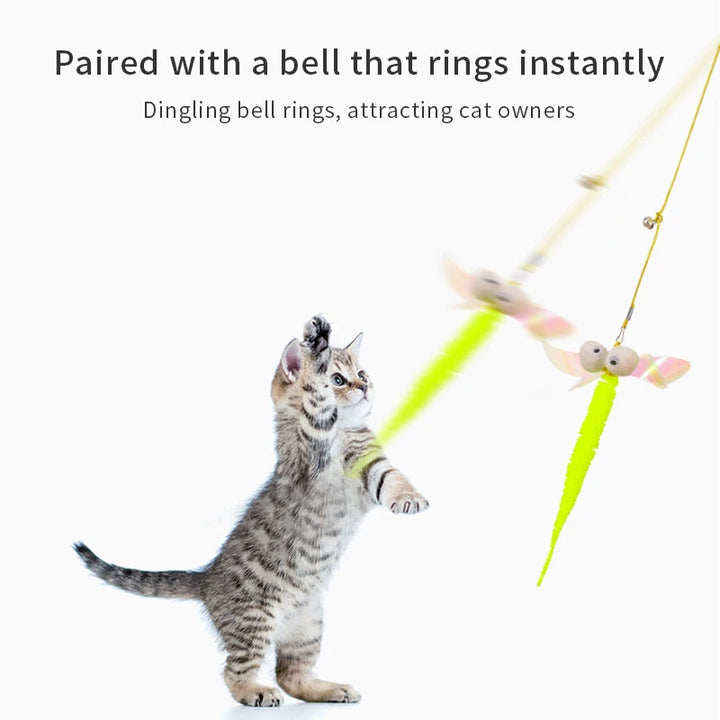 Interactive Cat Toy Hanging Simulation Cat Toy Funny Self-hey Interactive Toy for Kitten Playing Teaser Wand Toy Cat Supplies