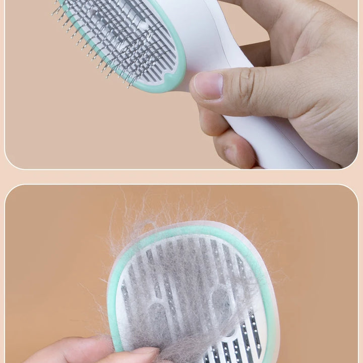 Pet Rounded Comb with UV Sterilization – USB Charging