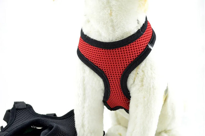 Pets Dog Harness For Small Dogs Cats No Pull Breathable Mesh Chest Strap Safety Dog Harness Vest Adjustable Collar Breast-Band