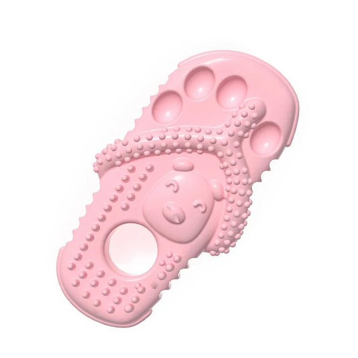 Pink Rubber Bone - Durable and Fun Chew Toy