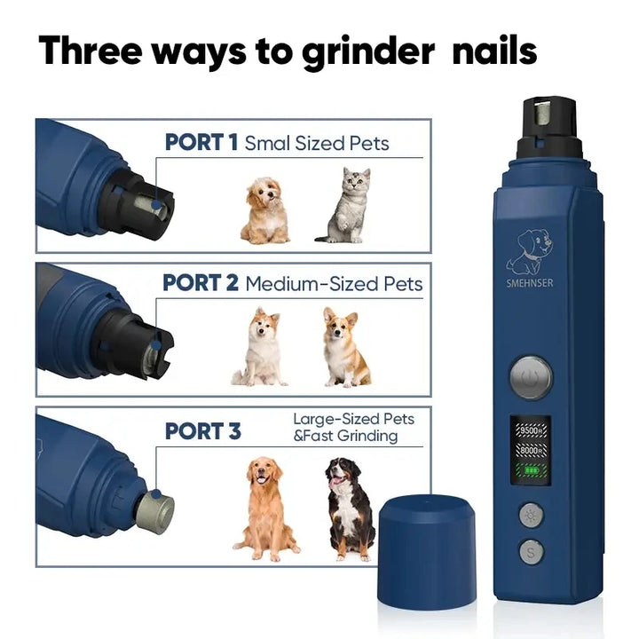 Pet Nail Clipper with LED Light – Nail Grinder