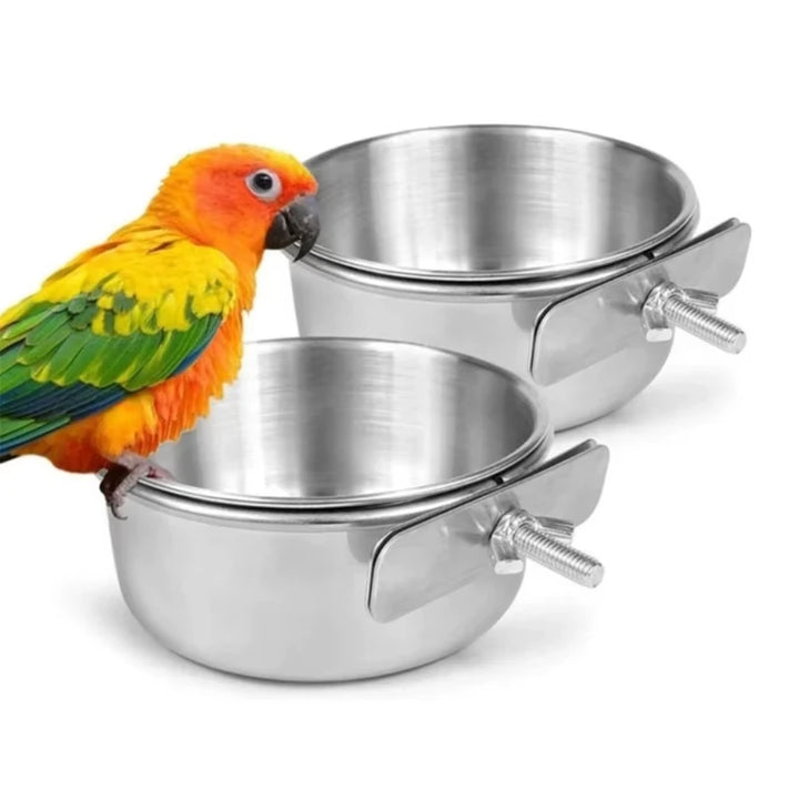 Food Dish for Parrots and Small Pets – Water Drinker