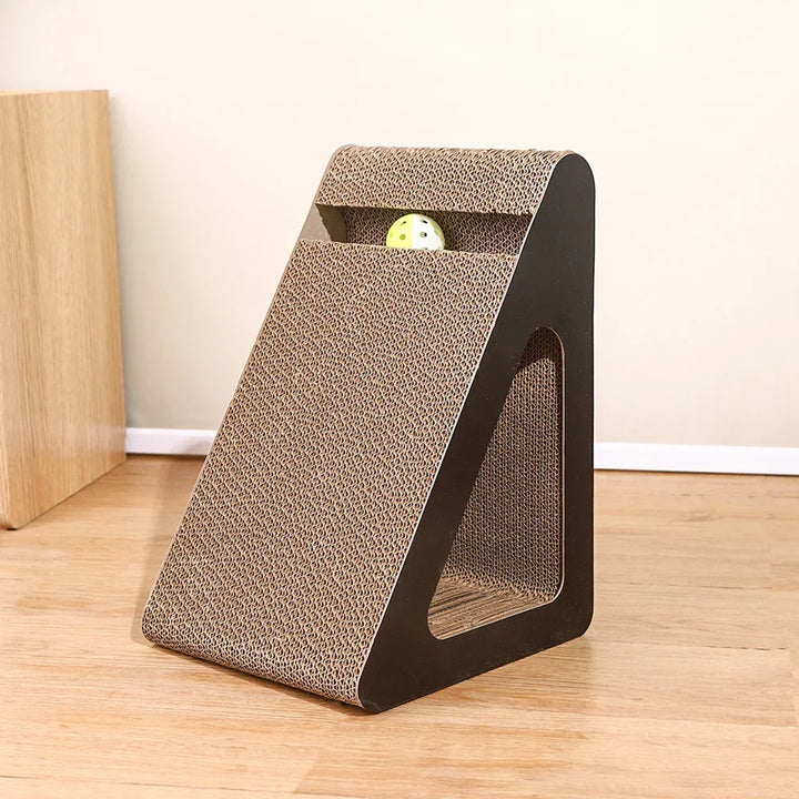 2 in 1 Cat Scratcher Cardboard with Rotating Ball Wear-resistant Cat Clawing Board for Indoor Cat Claw Toys For Cats