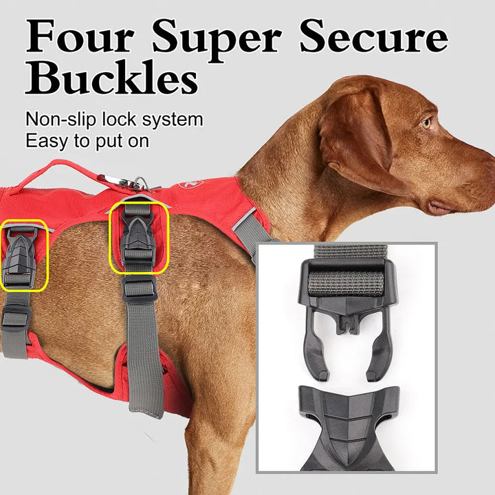 No Pull Small Medium Large Big Dog Harness Vest Nylon Adjustable Reflective Waterproof Pet Walking Training Harness With Handle