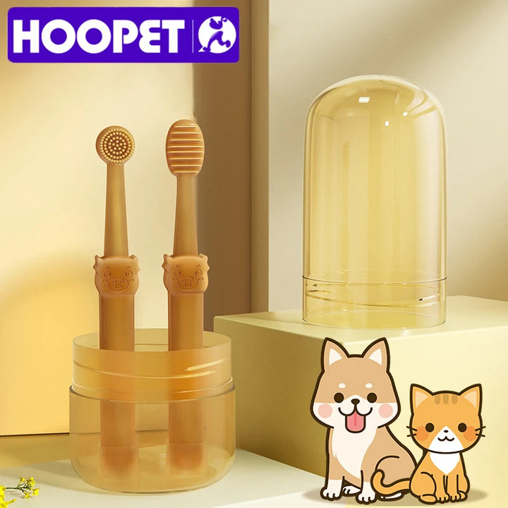 Small Silicone Toothbrush Set for Dogs and Cats